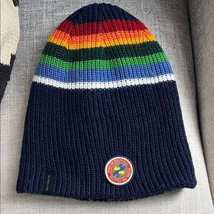 Pendleton Woolen Mills Crater Lake Striped Beanie — National Parks Collection